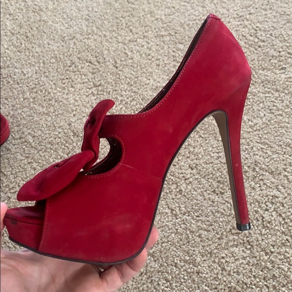 Steve Madden Propperr platform stilettos / bows - Picture 4 of 5